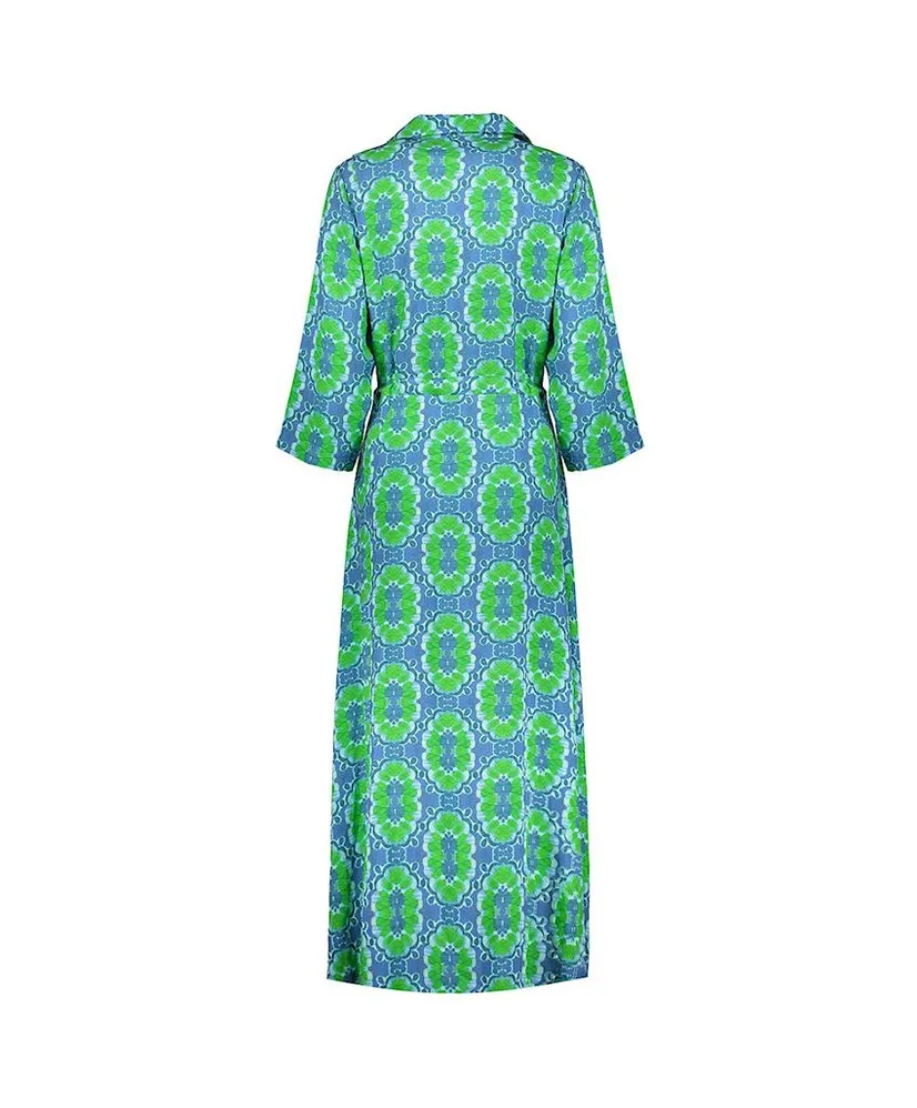 Geisha Maxi Jurk Allover Print