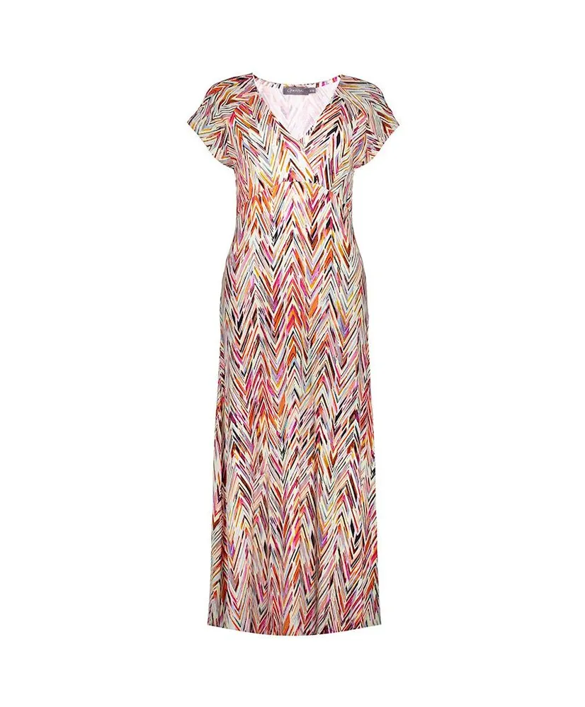 Geisha Maxi Jurk Allover Print