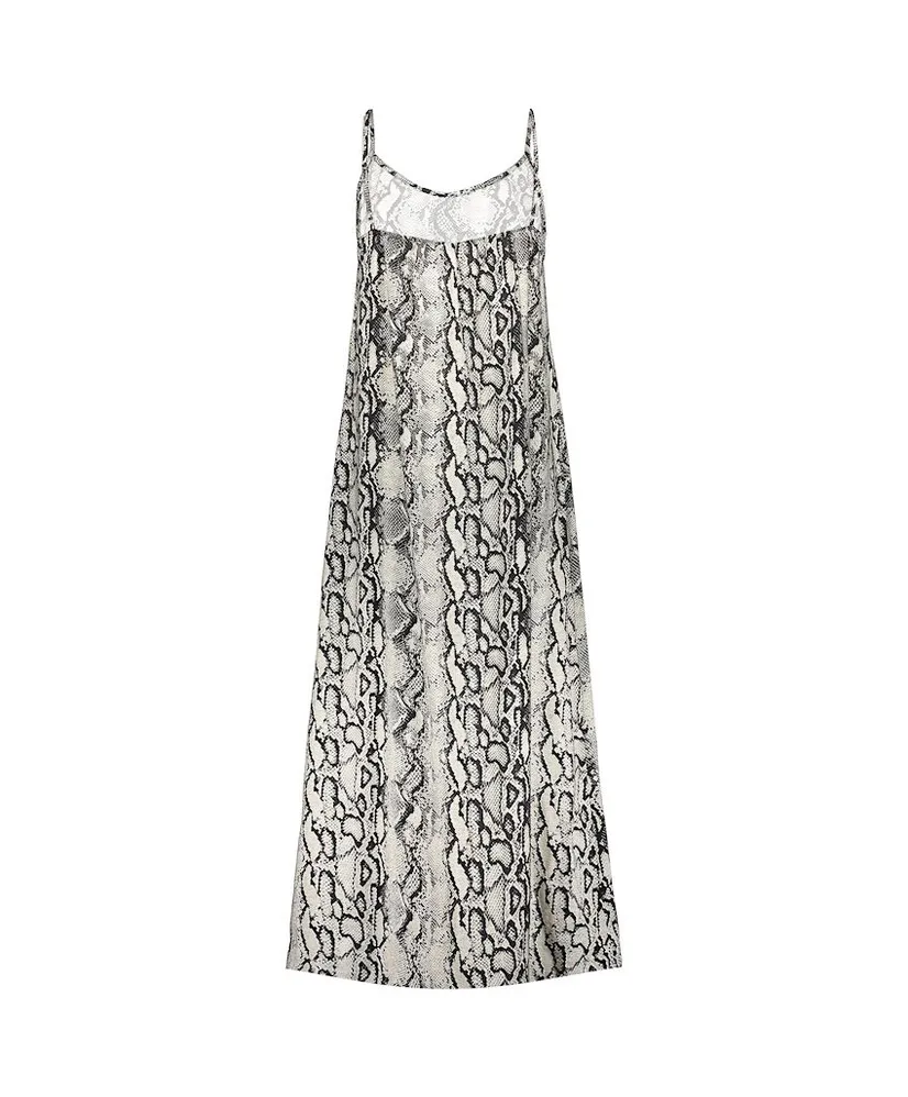 Geisha Maxi Jurk Snake Print