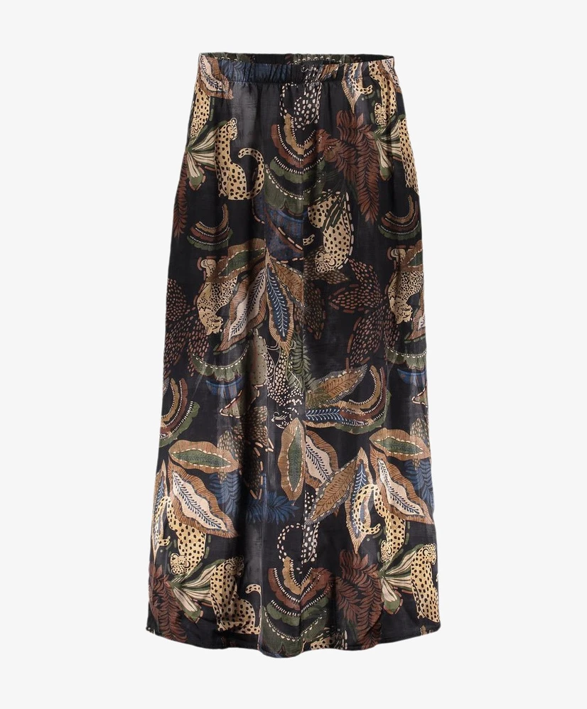 Geisha Maxi Rok Allover Print