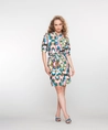 Geisha Midi Jurk Allover Print