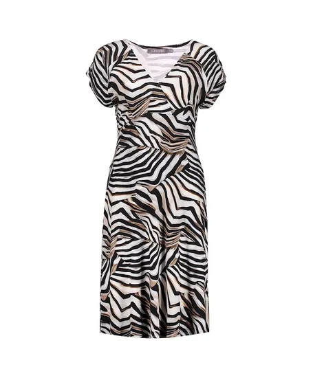 Geisha Midi Jurk Allover Print