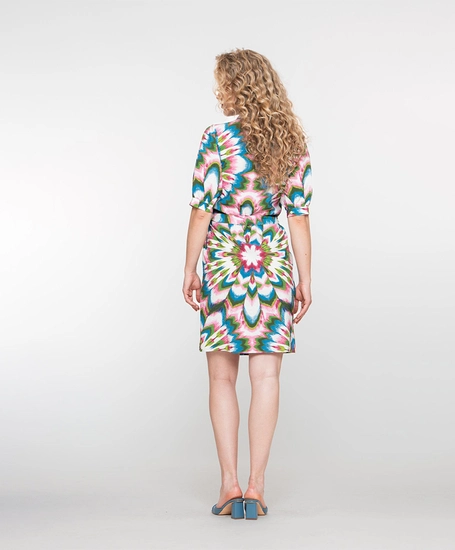 Geisha Midi Jurk Allover Print