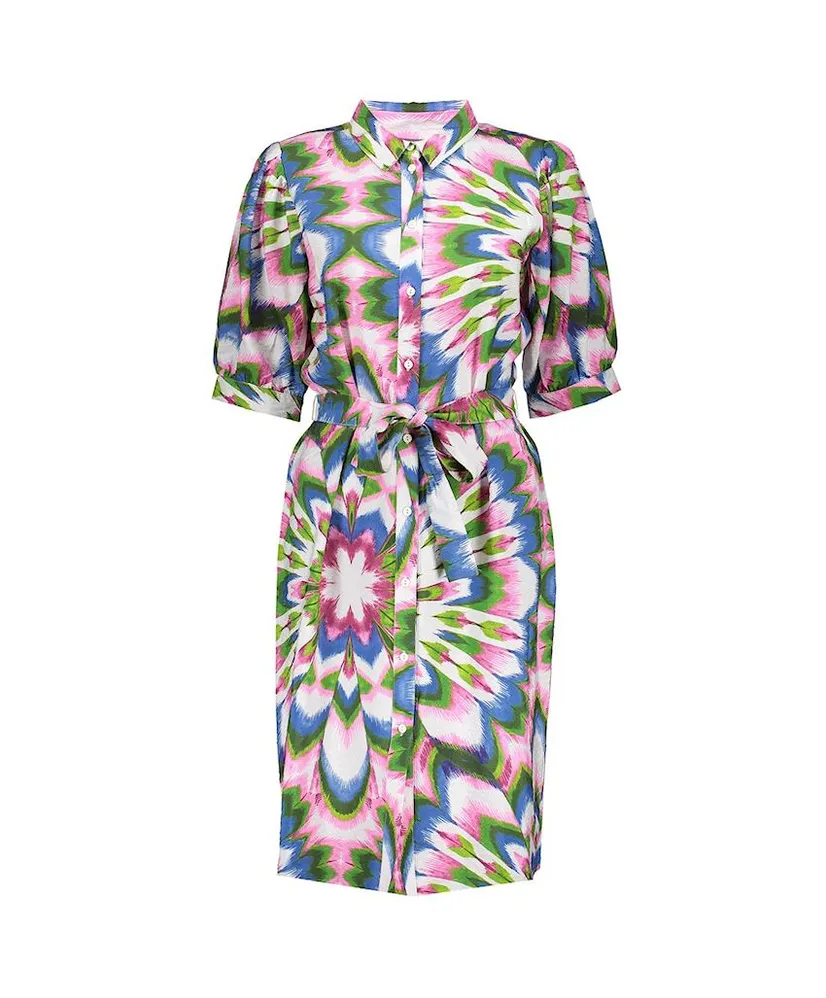 Geisha Midi Jurk Allover Print