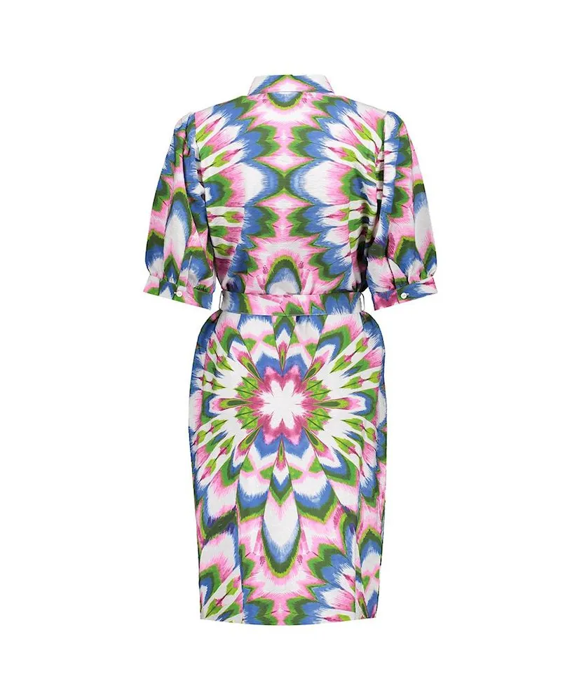 Geisha Midi Jurk Allover Print