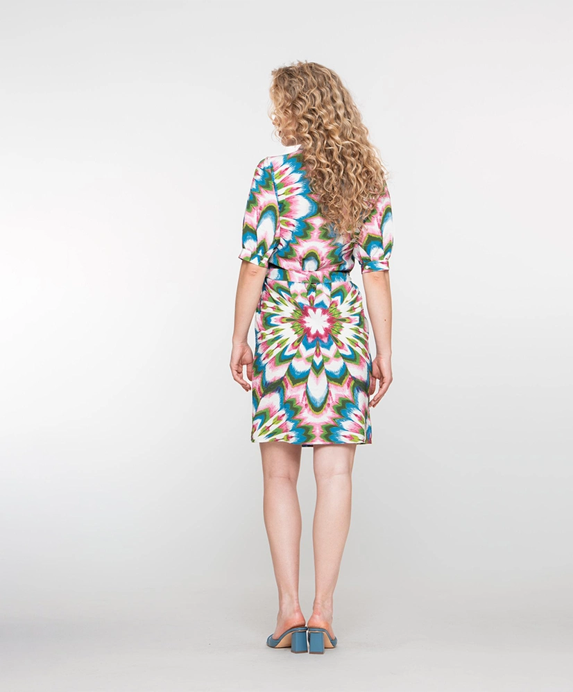 Geisha Midi Jurk Allover Print