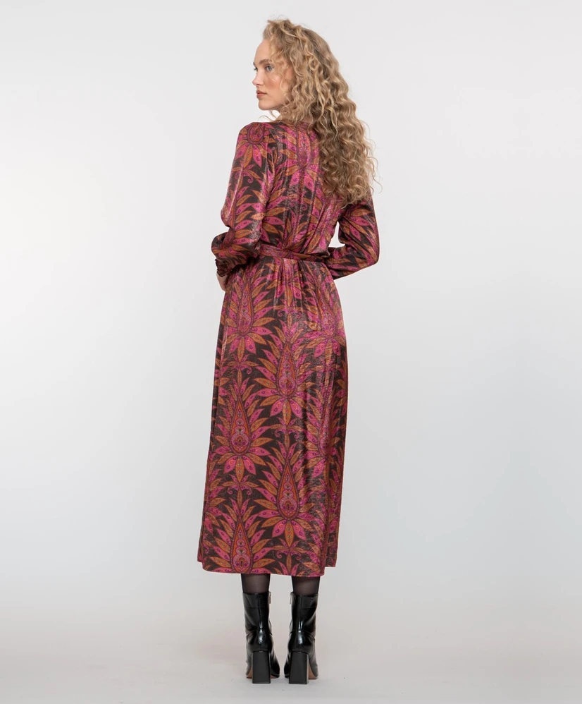 Geisha Midi Jurk Allover Print