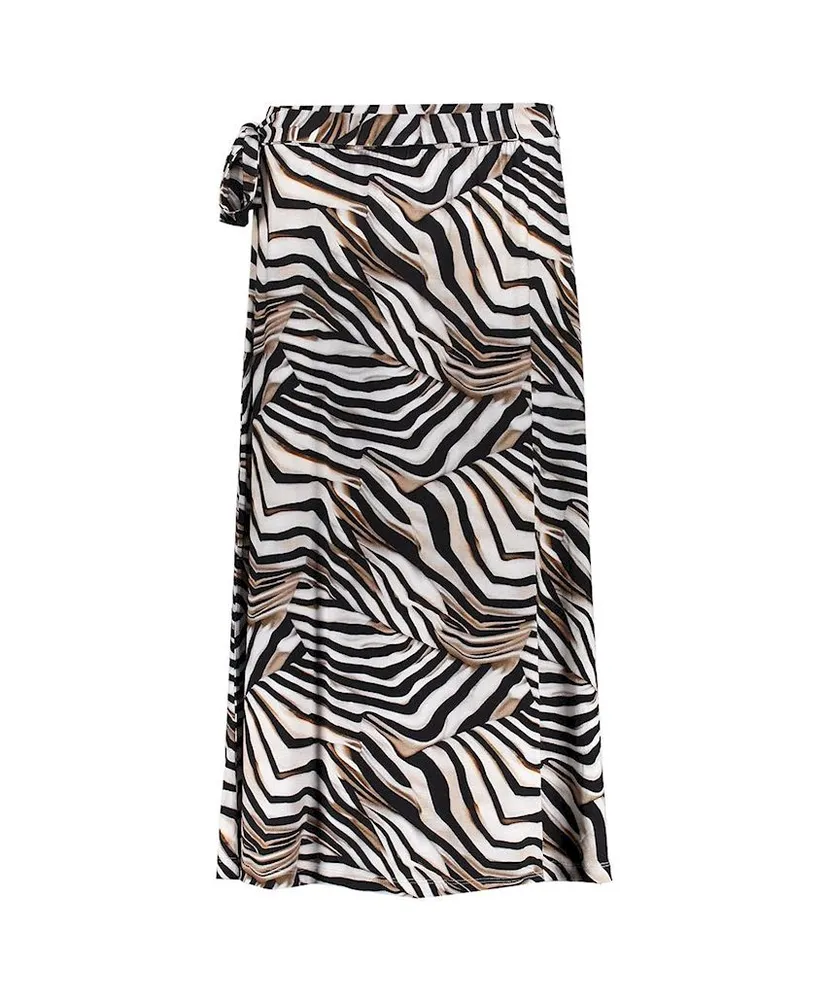 Geisha Midi Rok Allover Print