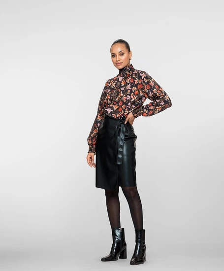 Geisha Midi Rok PU