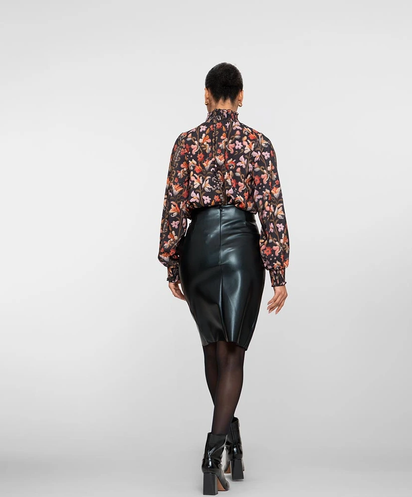 Geisha Midi Rok PU