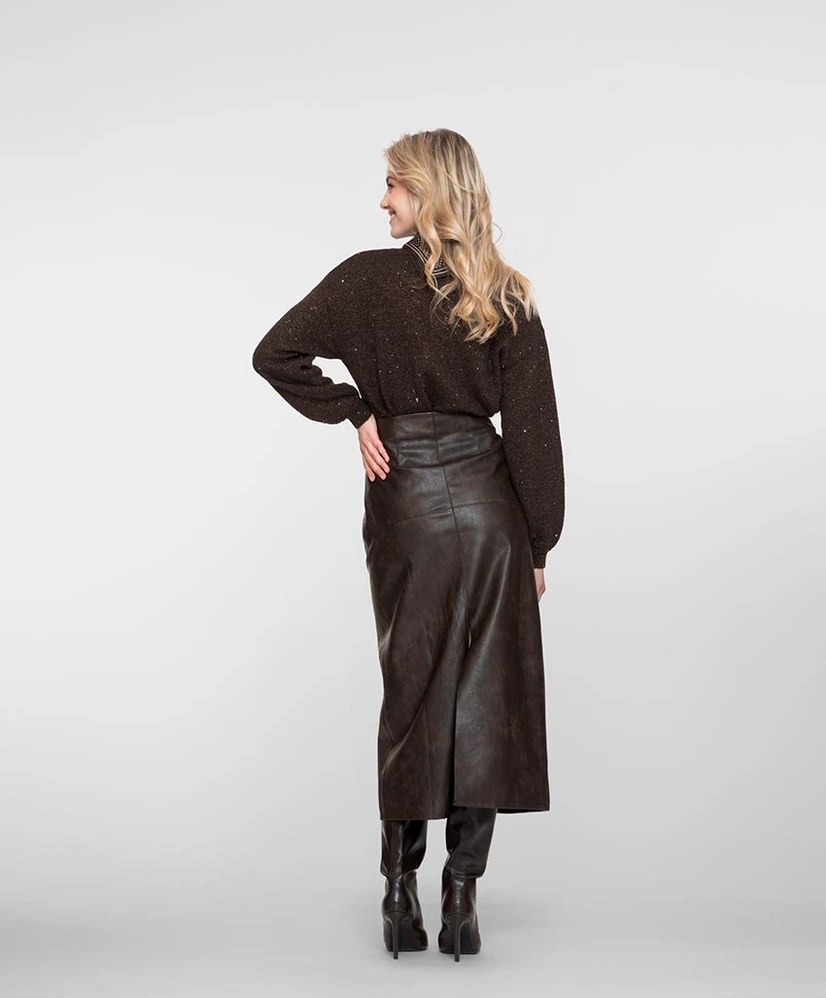 Geisha Midi Rok PU