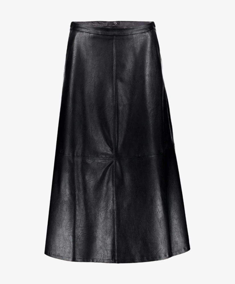 Geisha Midi Rok Uni Skirt PU