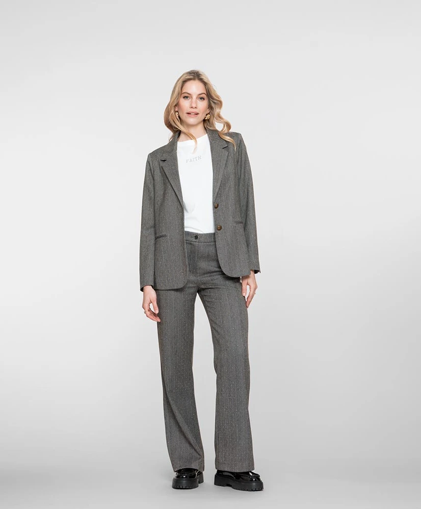 Geisha Pantalon Herringbone Stones