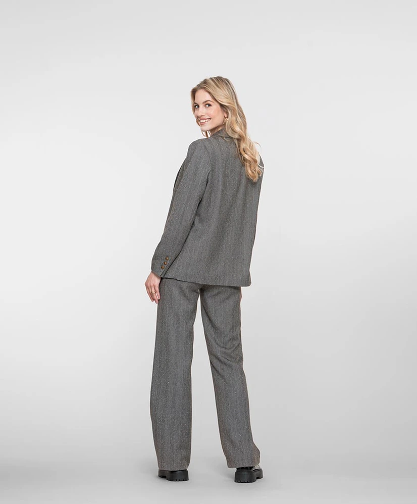 Geisha Pantalon Herringbone Stones