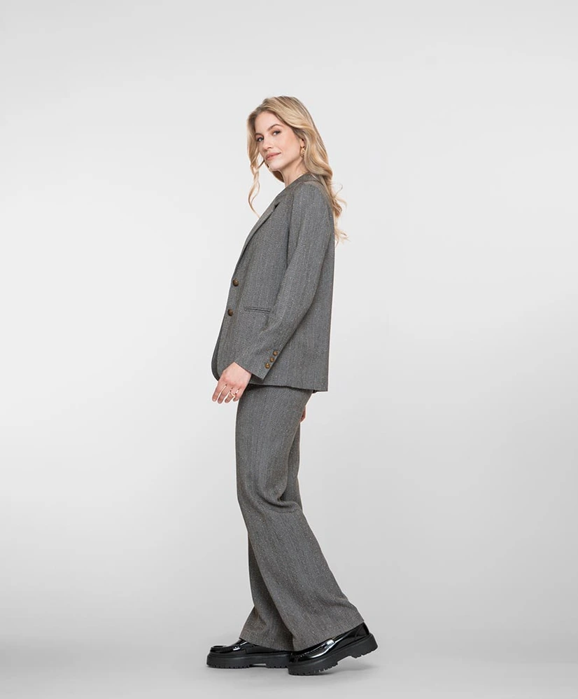 Geisha Pantalon Herringbone Stones