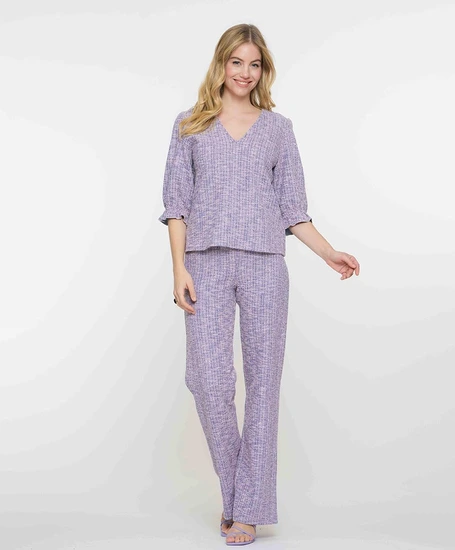 Geisha Pantalon Tweed Stijl