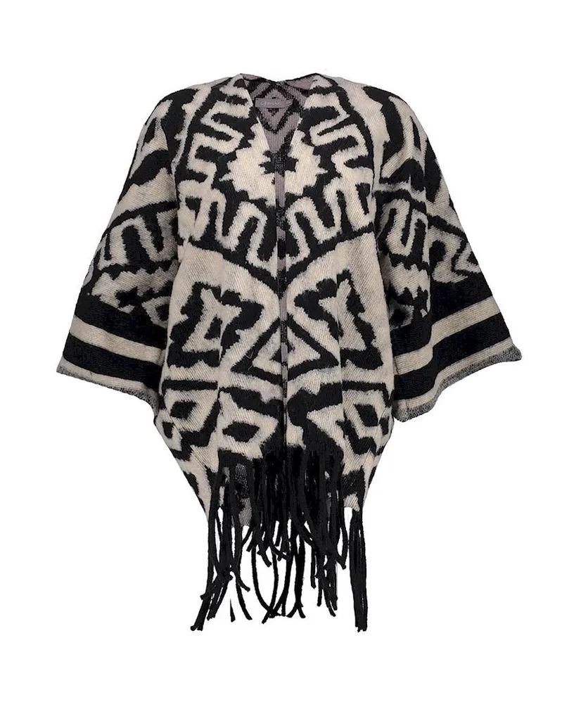 Geisha Poncho Jacquard