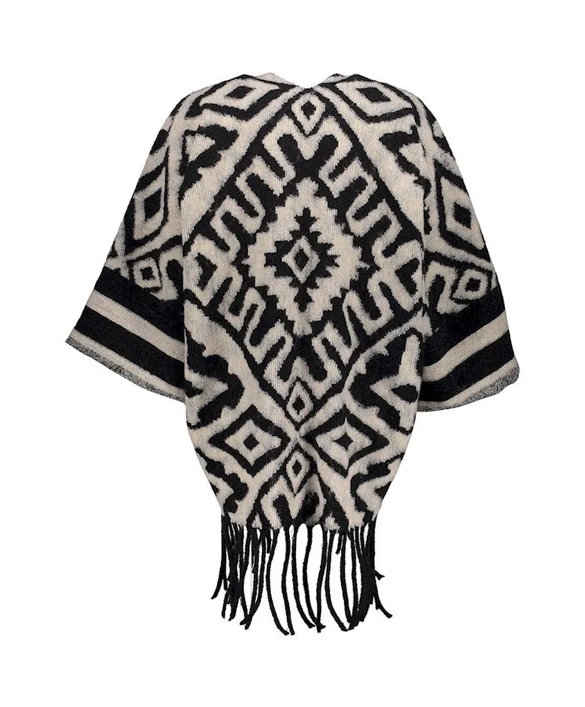 Geisha Poncho Jacquard