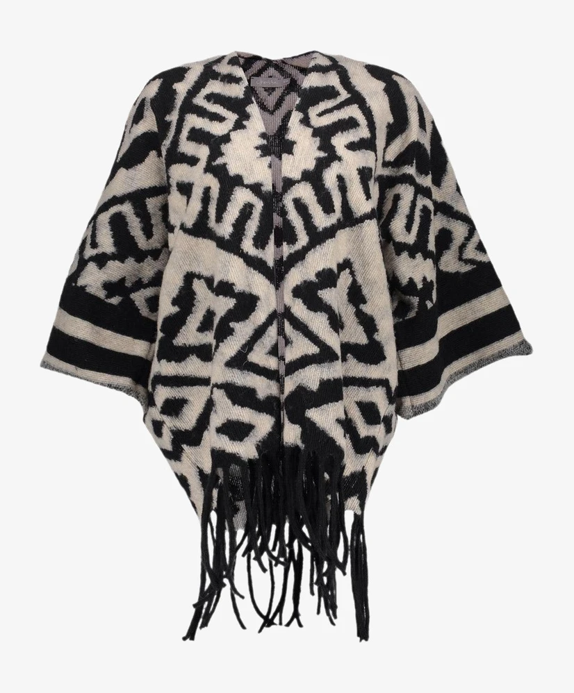 Geisha Poncho Jacquard