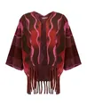 Geisha Poncho Print