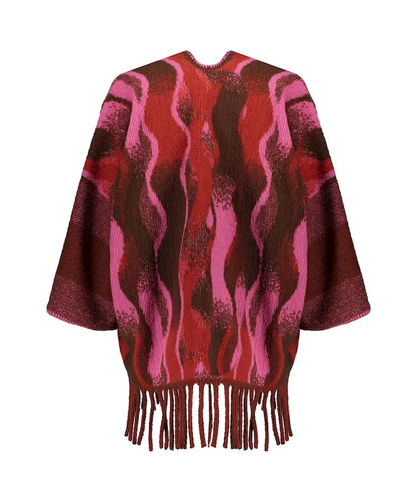 Geisha Poncho Print