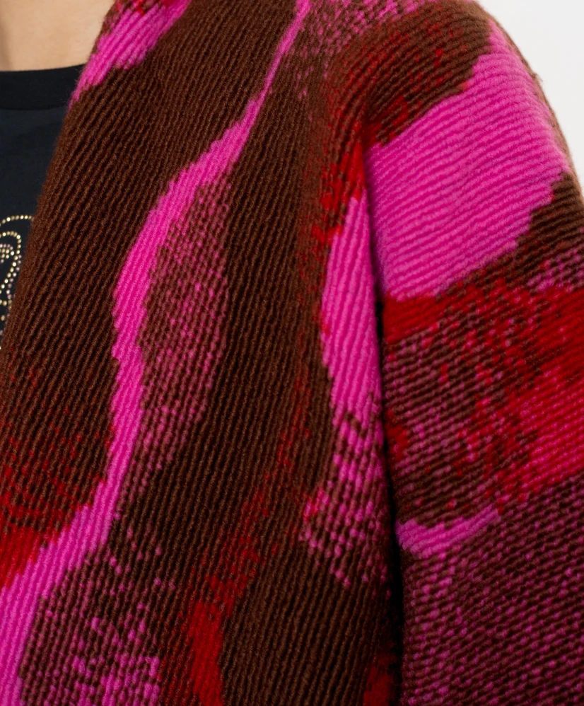 Geisha Poncho Print