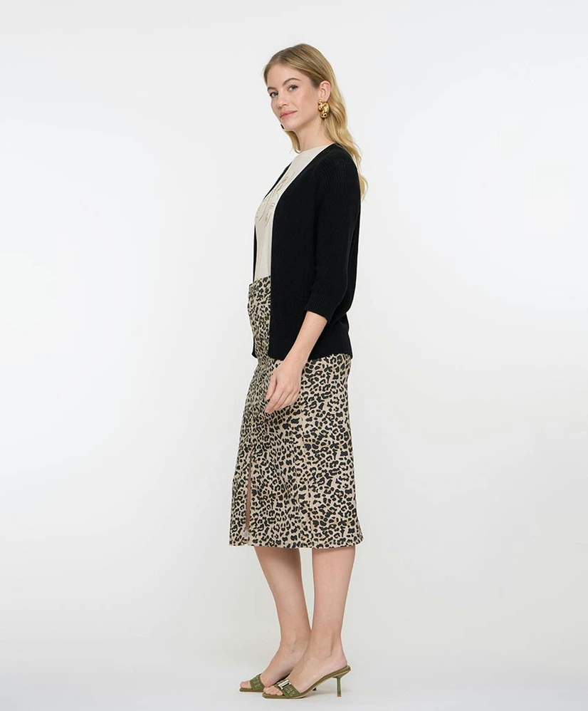 Geisha Rok Midi Leopard