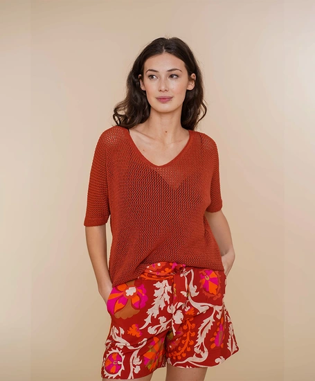 Geisha Short Allover Print