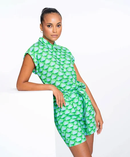 Geisha Short Allover Print