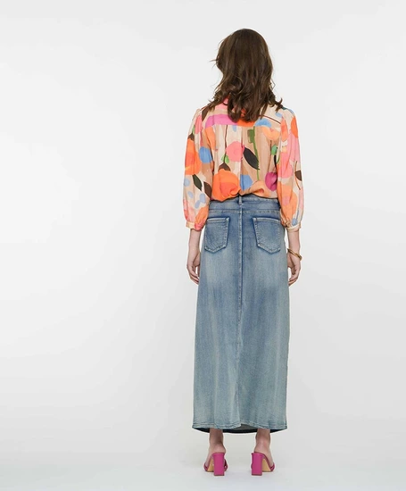 Geisha Spijkerrok Maxi Ceintuur