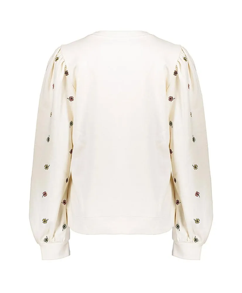 Geisha Sweater Embroiderd Clovers