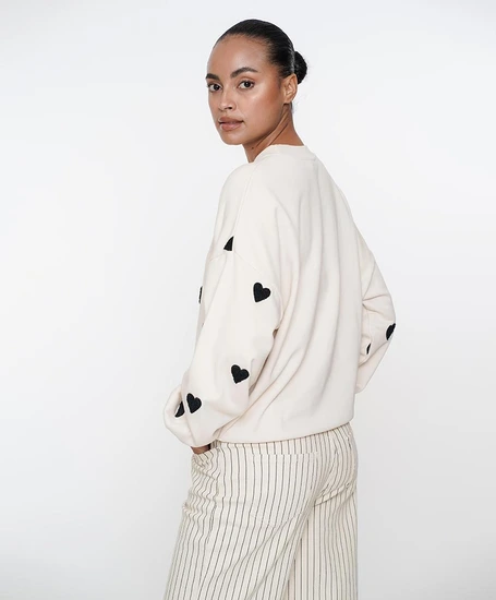 Geisha Sweater Hearts Terry