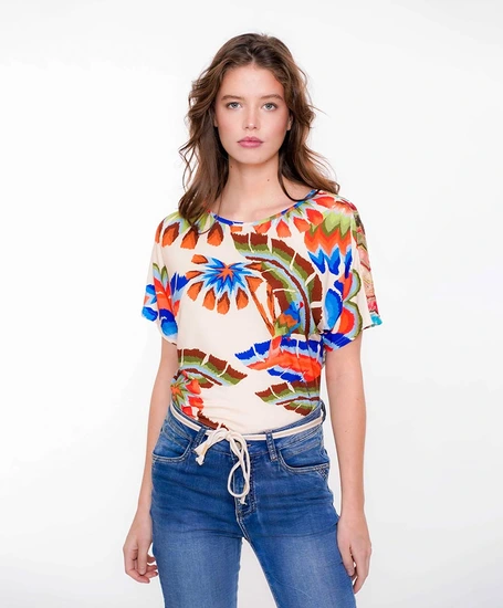 Geisha T-shirt Allover Print