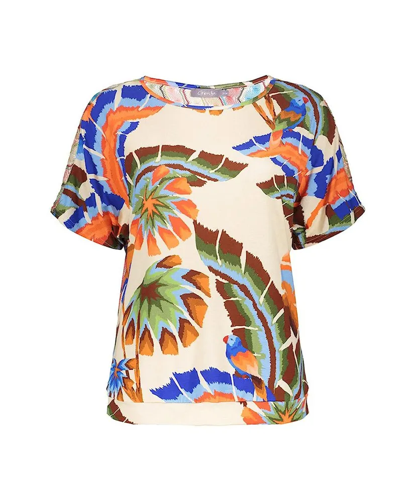 Geisha T-shirt Allover Print