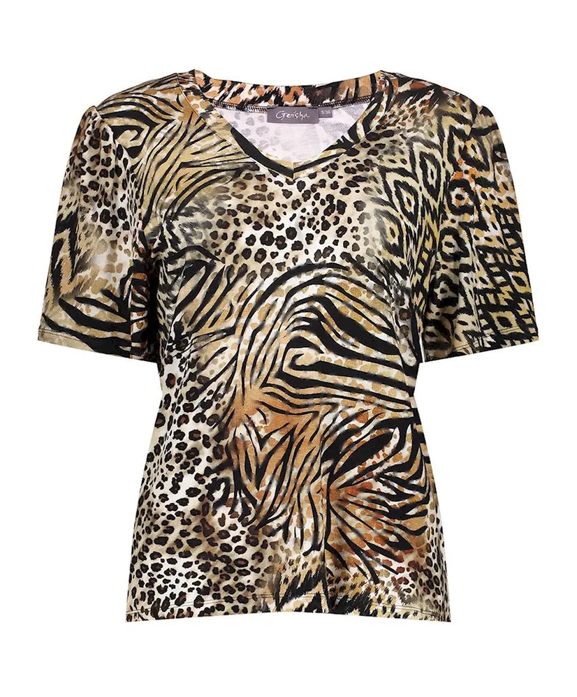 Geisha T-shirt Allover Print