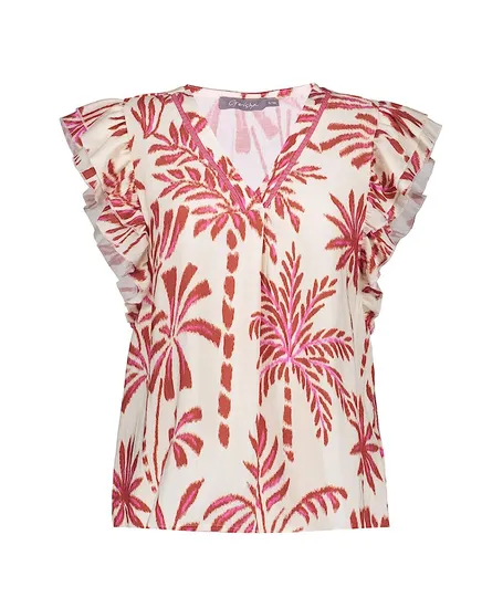 Geisha Top Allover Print