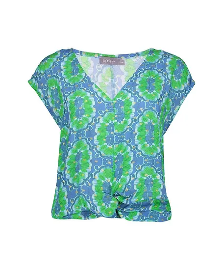 Geisha Top Allover Print