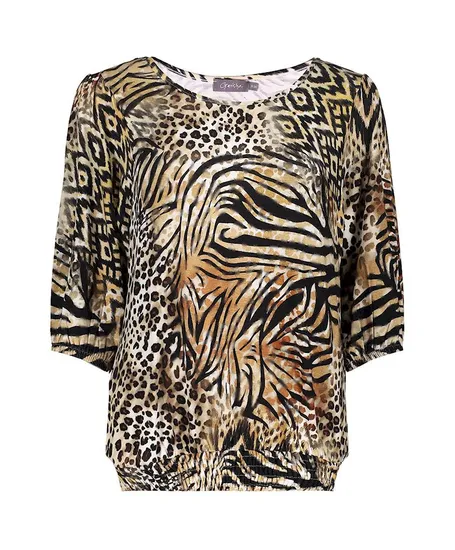 Geisha Top Allover Print
