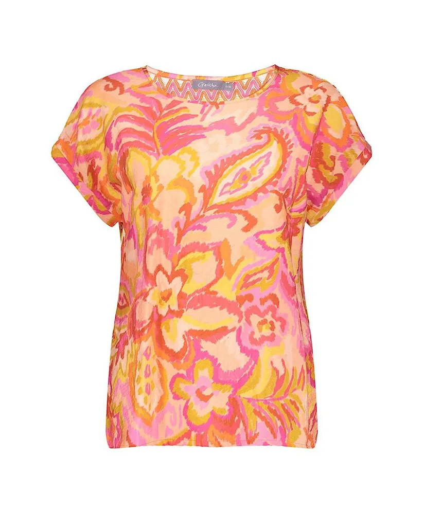 Geisha Top Allover Print