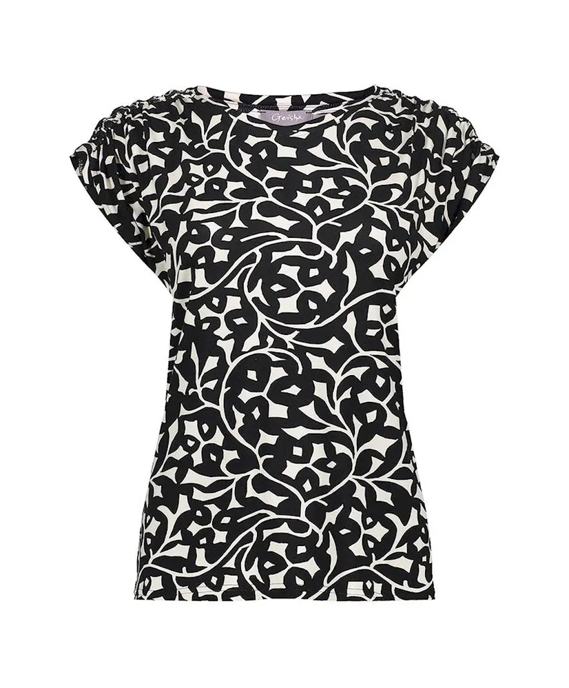 Geisha Top Allover Print
