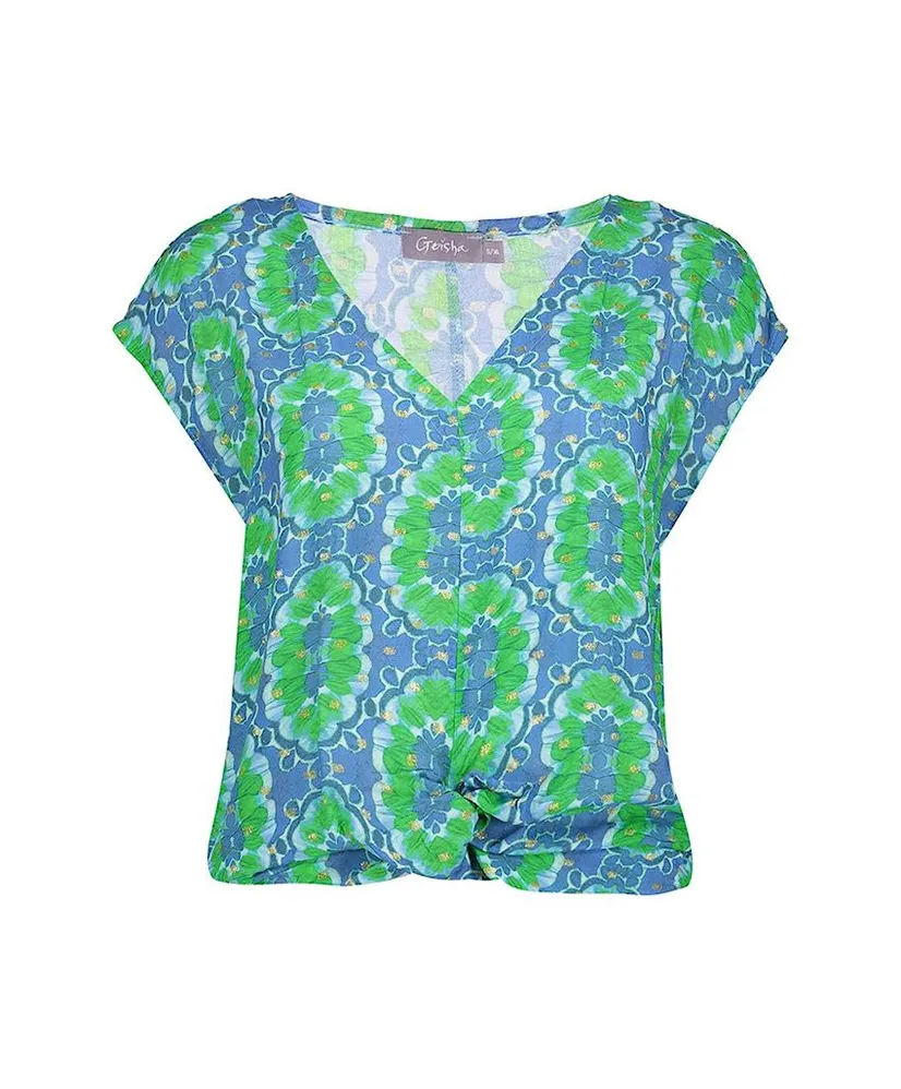 Geisha Top Allover Print