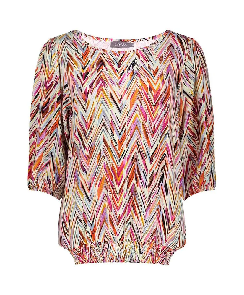 Geisha Top Allover Print