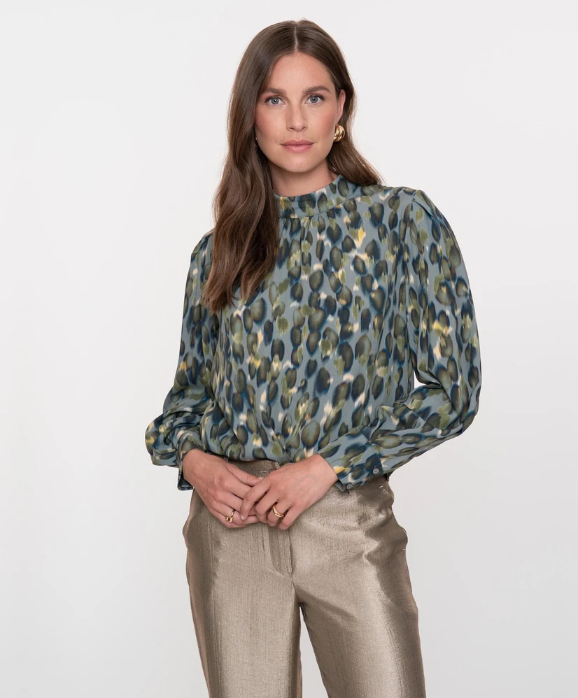 Geisha Top Allover Print