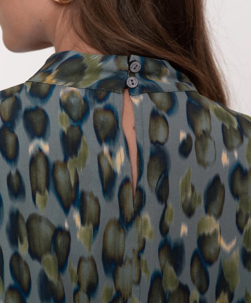 Geisha Top Allover Print