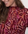 Geisha Top Col Allover Print