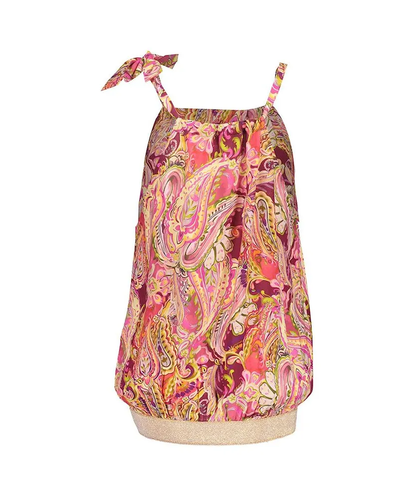 Geisha Top Halter Paisley Print