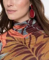 Geisha Top Lurex Allover Print