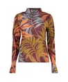 Geisha Top Lurex Allover Print