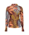 Geisha Top Lurex Allover Print