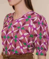 Geisha Top Print